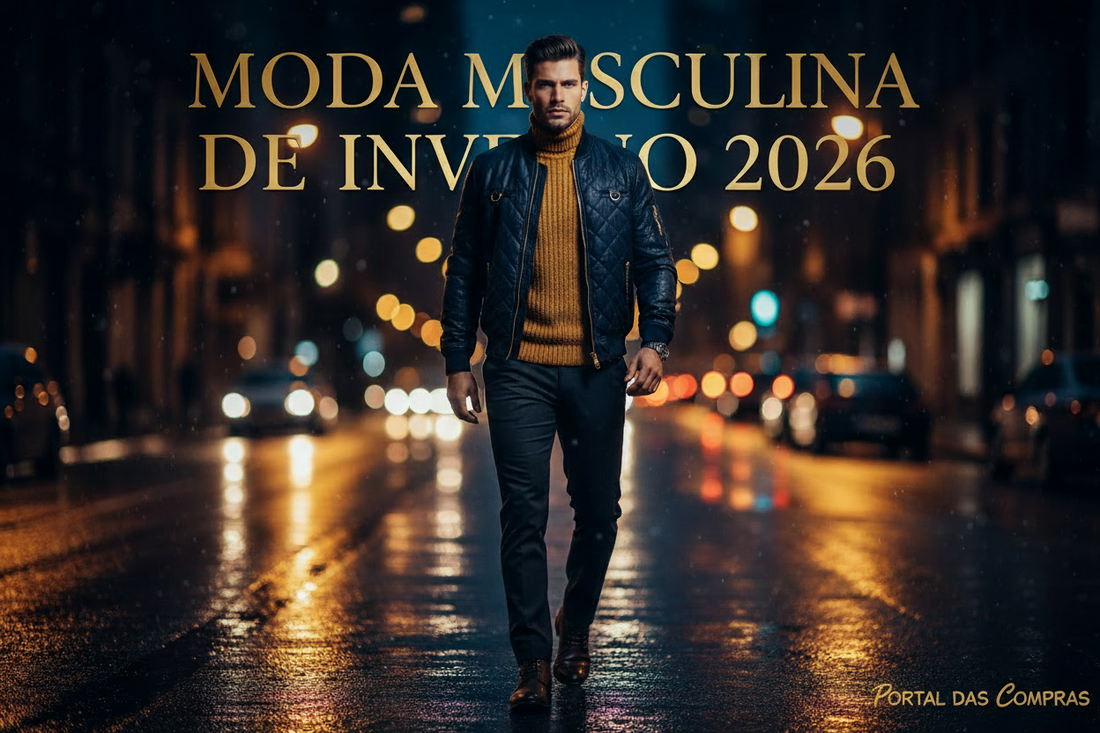 Moda Masculina de Inverno 2026: As Peças Essenciais para Enfrentar o Frio com Estilo