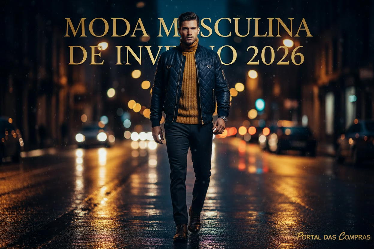 Moda Masculina de Inverno 2026: As Peças Essenciais para Enfrentar o Frio com Estilo