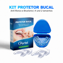 Protetor Bucal Anti-Ronco e Bruxismo 4 em 1 Kit com 4 Peças