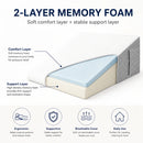 White Triangle Wedge Cushion, Ergonomic 6-Way Memory Foam Pillow, 50cm Wide, 26cm High, for Sleep Lumbar Support Reading