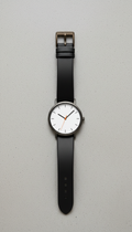 Relógio Masculino Pulseira Preta Mostrador Minimalista