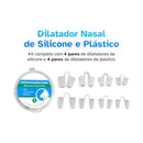 Kit Completo de Dilatadores Nasais de Silicone e Plástico