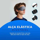 Máscara de Dormir 3D Contornada com Bloqueio de Luz e Ajuste Ergonômico