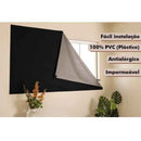 Cortina Blackout PVC com Tecido Voil Corta Luz para Quarto e Sala