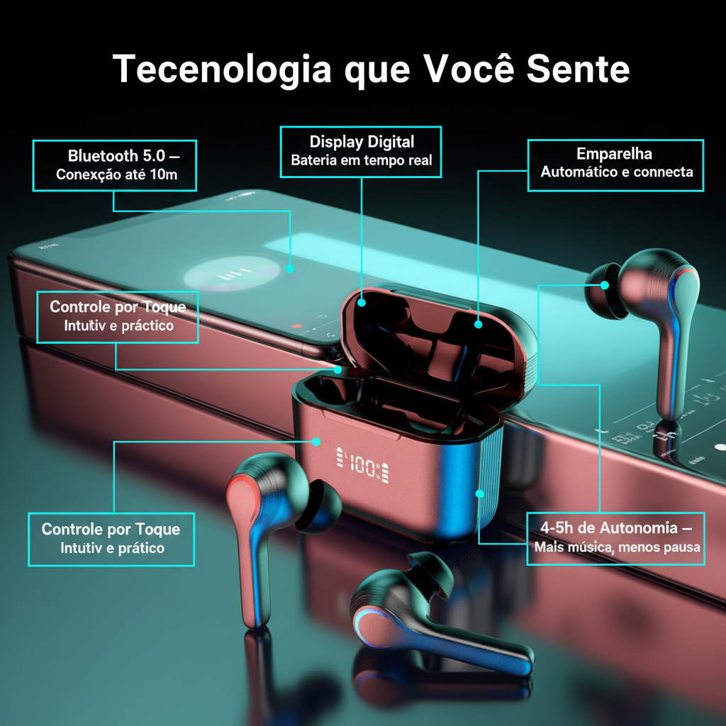 Tecnologia que Você Sente — Features Bluetooth 5.0
