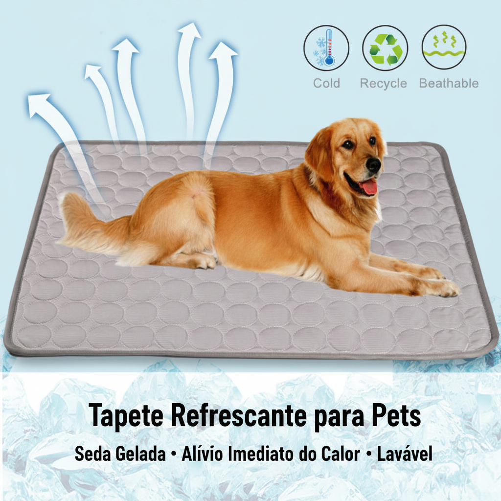 Tapete Refrescante para Pets — Seda Gelada