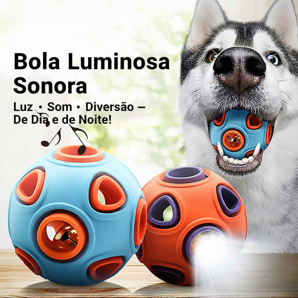 Bola Luminosa Sonora — Luz, Som e Diversão