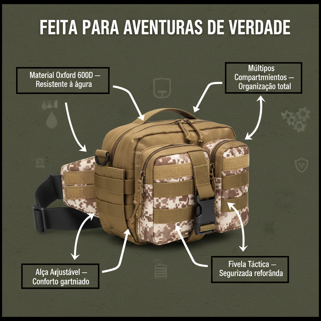Feita para Aventuras de Verdade — Múltiplos Compartimentos