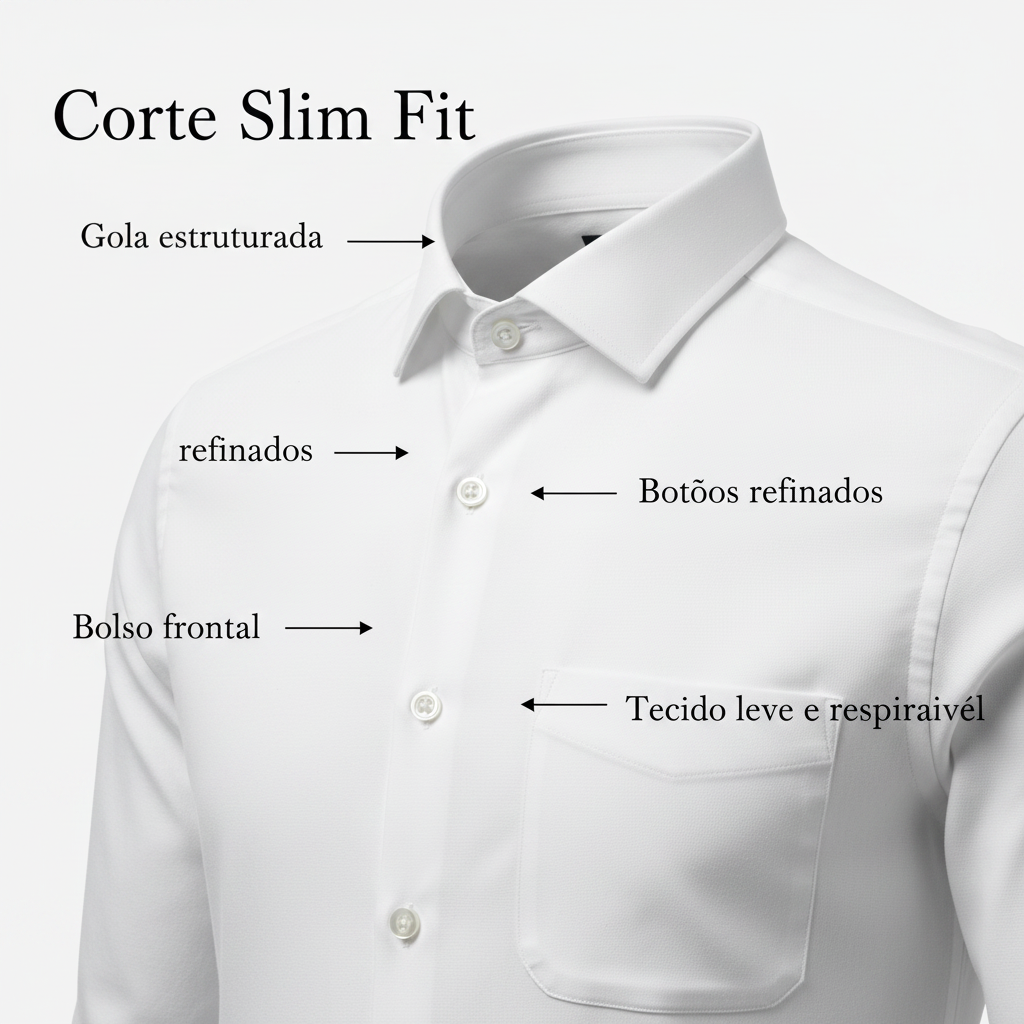 Corte Slim Fit — Detalhes do produto
