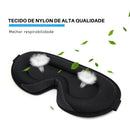 Máscara de Dormir de Seda com Design 3D - Portal Das Compras